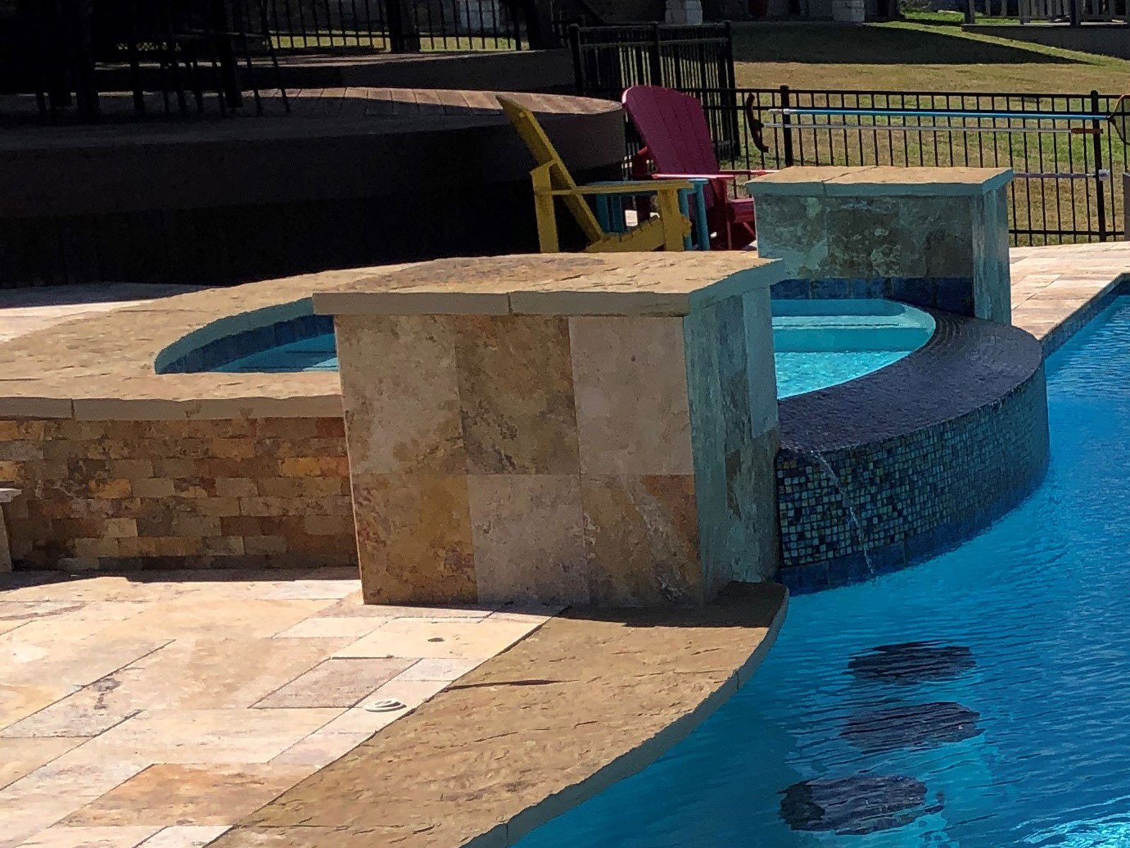 pool features, custom spas